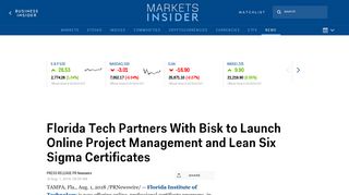 Florida Tech Partners With Bisk to Launch Online Project Management ...