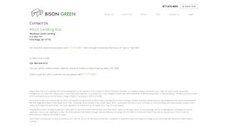 Contact Us - Bison Green Lending