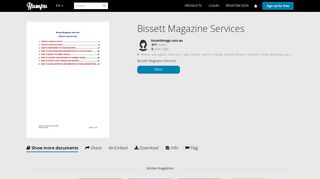 Bissett Magazine Services - Yumpu