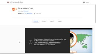 Bistri Video Chat - Google Chrome