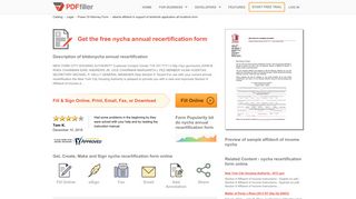 Nycha Annual Recertification - Fill Online, Printable, Fillable, Blank ...