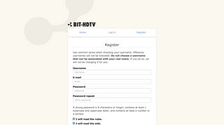 Register :: BIT-HDTV