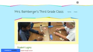 Student Logins - Mrs. Bamberger's Third Grade Class