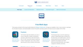 Free Math Apps | The Math Learning Center