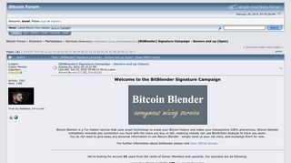 [BitBlender] Signature Campaign - Seniors and up (Open) - Bitcointalk