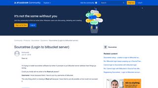 Sourcetree (Login to bitbucket server) - Atlassian Community