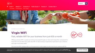 Virgin WiFi - Internet & Data Services | Virgin Media Ireland Business