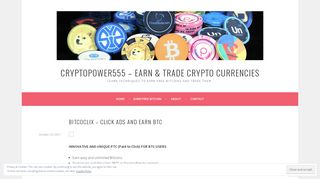 BitcoClix – Click Ads and Earn BTC – CryptoPower555 – Earn & Trade ...