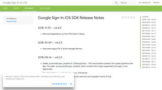 Google Sign-In iOS SDK Release Notes - Google Developers