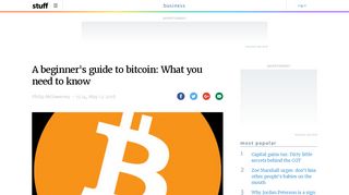 A beginner's guide to bitcoin: What you need to know | Stuff.co.nz