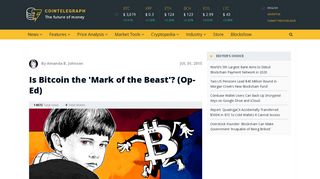 Is Bitcoin the 'Mark of the Beast'? (Op-Ed) | Cointelegraph