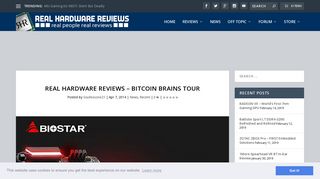 Bitcoin Brains - Real Hardware Reviews