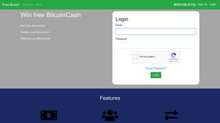Free-Bcash.com Win free BitcoinCash every hour!