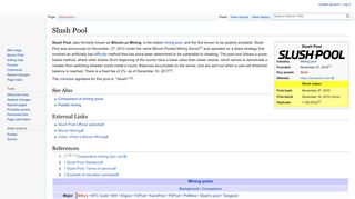 Slush Pool - Bitcoin Wiki