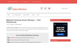 Bitcoin Formula Crypto Review | Full Disclosure & Insights