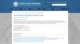 Thomas Dluca, et al. (Bitcoin Funding Team) | Federal Trade ...