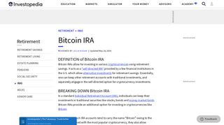 Bitcoin IRA - Investopedia
