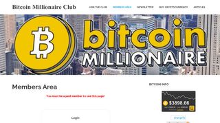 Members Area – Bitcoin Millionaire Club