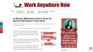 Is Bitcoin Millionaire Club A Scam Or Bank $13K+/Days? Truth Here ...