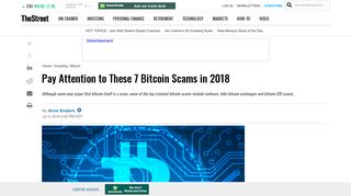 Pay Attention to These 7 Bitcoin Scams in 2018 - TheStreet