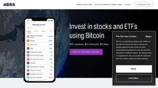 Abra: Mobile Bitcoin Wallet App - BTC & Cryptocurrency Wallet App