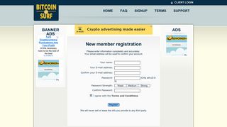 Click Here to Register - BitCoinSurf - make money just surf, bitcoin ...