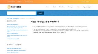 How to create a worker? - Mining guides on NiceHash