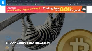 Bitcoin Zebra: Feed the Zebra! - Bitcoinist.com