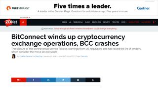 BitConnect winds up cryptocurrency exchange operations, BCC ...