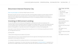 Bitconnect Interest Panama City - Coin Incomes