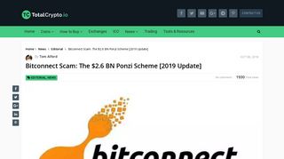Bitconnect Scam: The $2.6 BN Ponzi Scheme [2019 Update ...