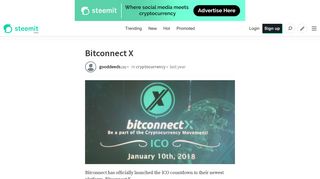 Bitconnect X — Steemit