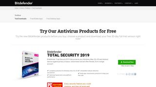Download Antivirus Software - Bitdefender Downloads