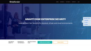 Bitdefender GravityZone Enterprise Security Solutions