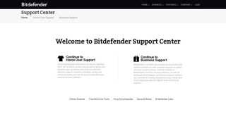 Antivirus Support - Bitdefender UK Support Centre
