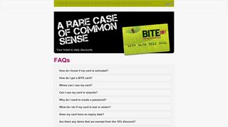 Bite Card - FAQs