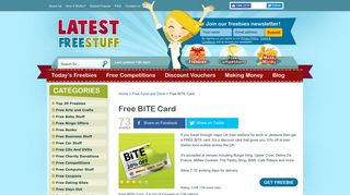 Free BITE Card | LatestFreeStuff.co.uk