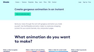 Online Animation Maker | Stunning Videos. Ready In A Snap | Biteable
