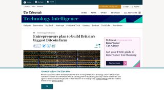 Entrepreneurs plan to build Britain's biggest Bitcoin farm - The Telegraph