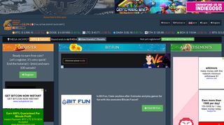 Bit Fun Bitcoin Faucet, Claim everytime and play for fun! | CMG