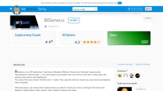 Review of BitGames.io : Scam or legit ? - NetBusinessRating