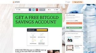 GET A FREE BITGOLD SAVINGS ACCOUNT | Smore Newsletters