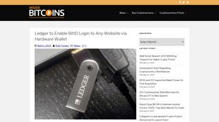 Ledger to Enable BitID Login to Any Website via Hardware Wallet ...