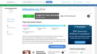 Access bitkingdom.org. Error