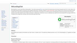 BitLendingClub - Bitcoin Wiki