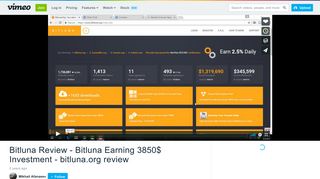 Bitluna Review - Bitluna Earning 3850$ Investment - bitluna.org ...