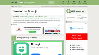 4 Ways to Use Bitmoji - wikiHow