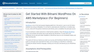 Get Started with Bitnami WordPress on AWS Marketplace (for Beginners)