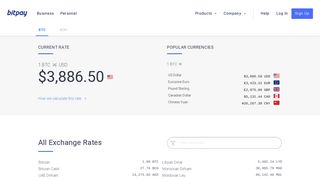 BitPay Exchange Rates | BitPay