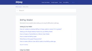 BitPay Wallet – BitPay Support